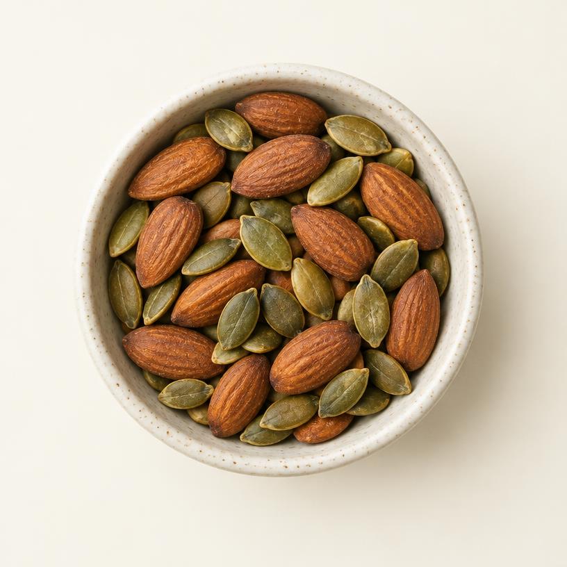 Unsalted almonds & pumpkin seeds