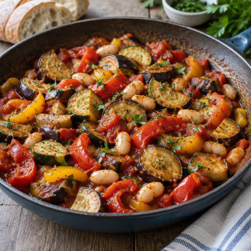 Ratatouille with white beans