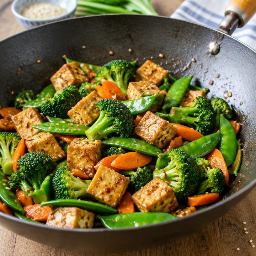 Tofu & vegetable stir-fry