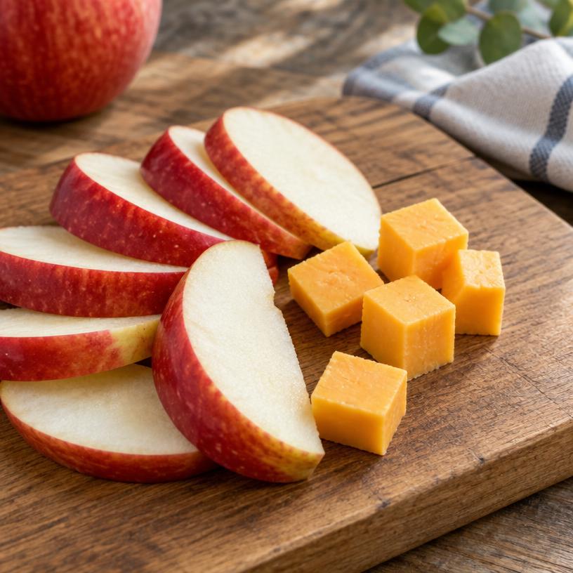 Apple slices & reduced-fat cheddar