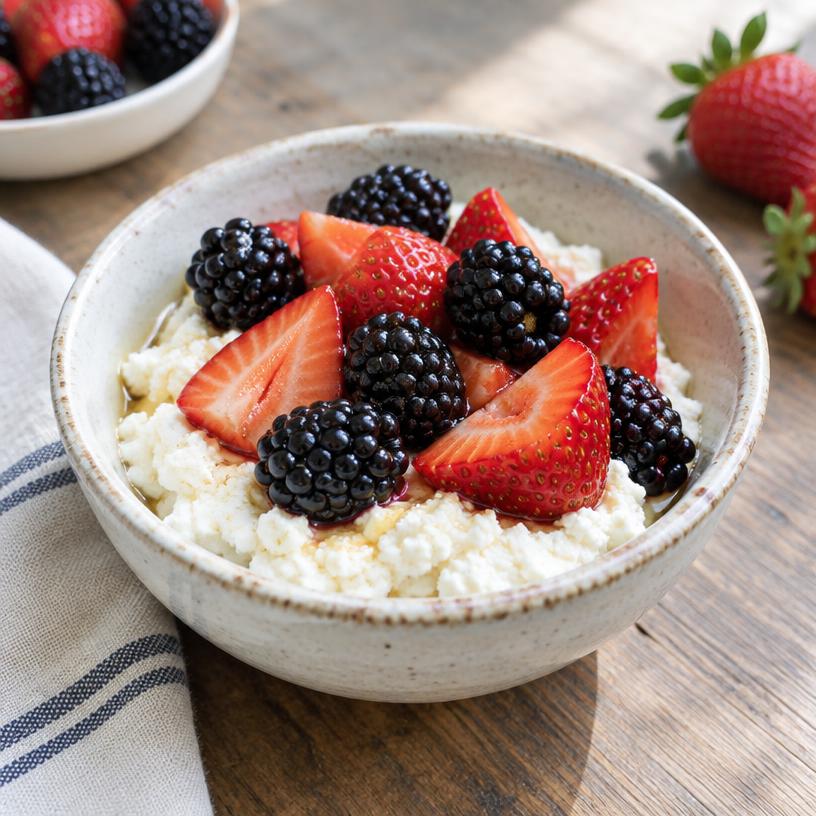 Berries & part-skim ricotta