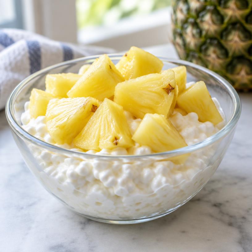 Cottage cheese & pineapple