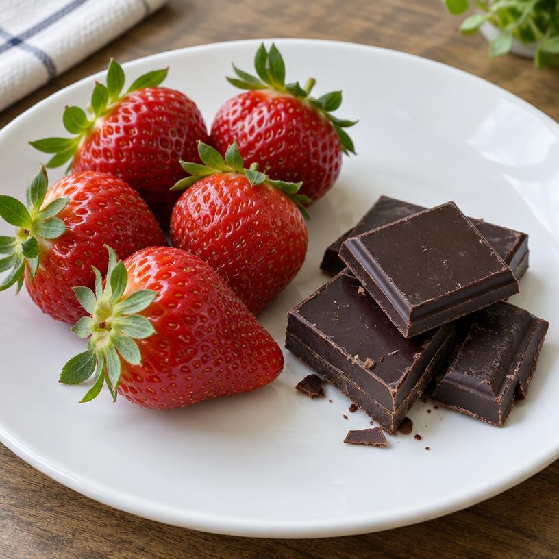 Strawberries & dark chocolate