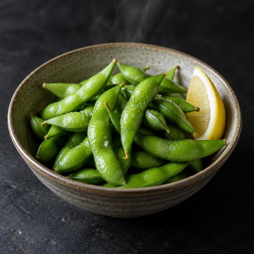 Steamed edamame