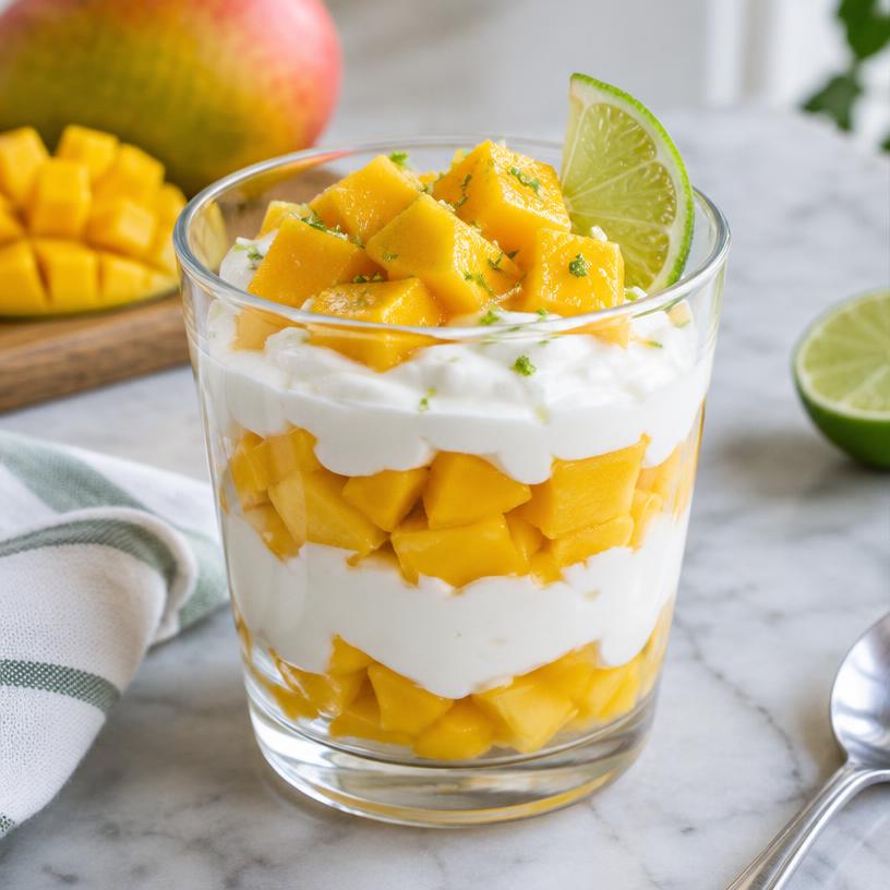 Mango & yogurt cup