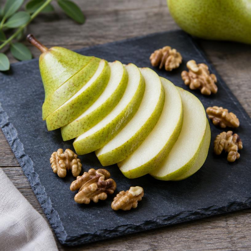 Pear & walnuts