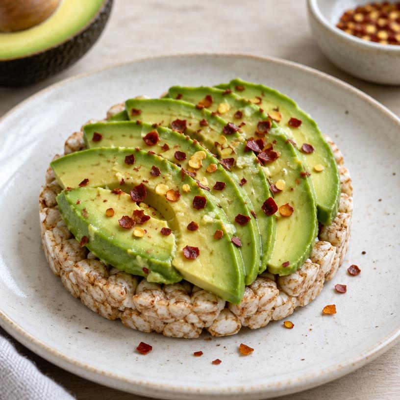 Rice cake & avocado