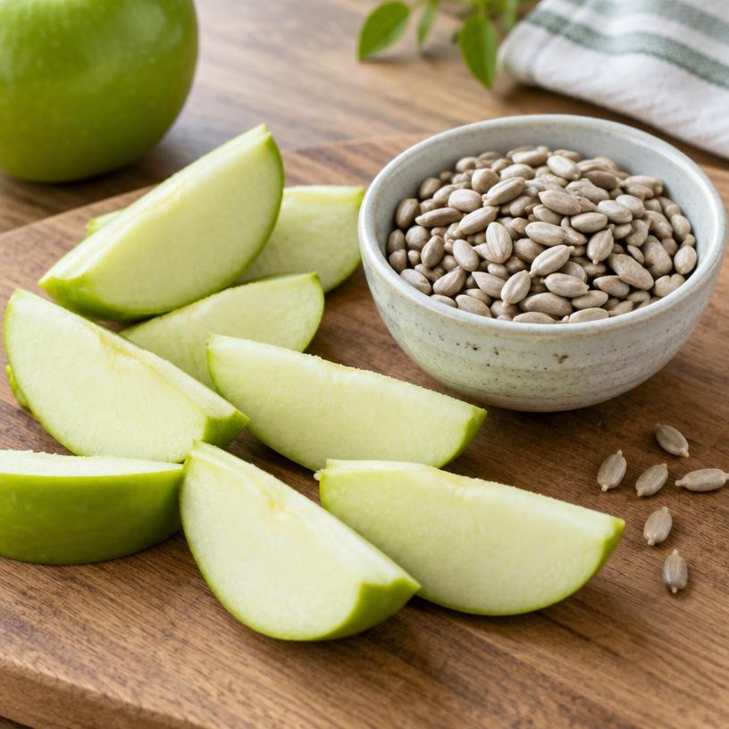 Sunflower seeds & apple