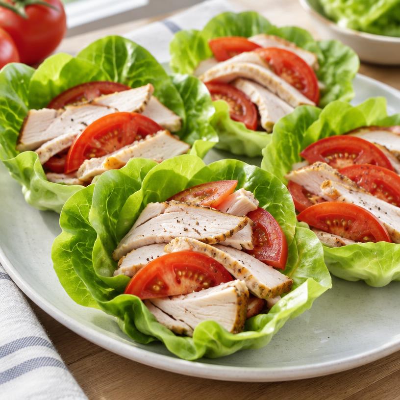 Turkey lettuce wrap