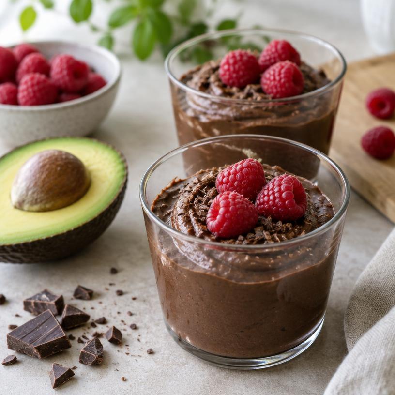 Chocolate avocado mousse