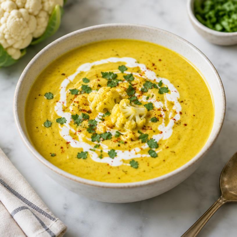 Curried cauliflower soup