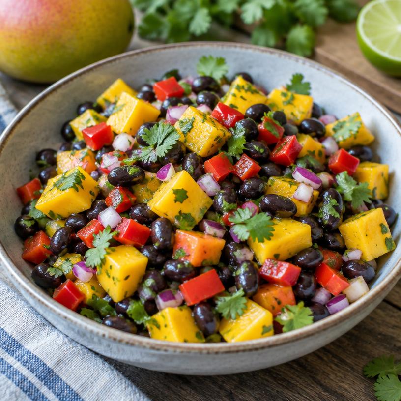 Mango black bean salad