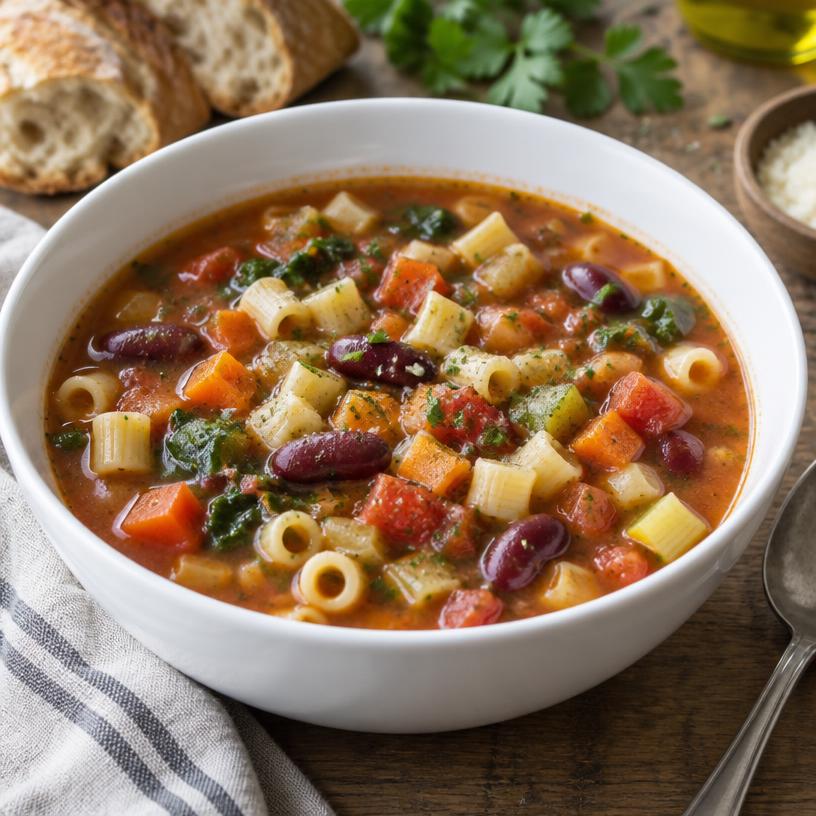 Classic minestrone soup