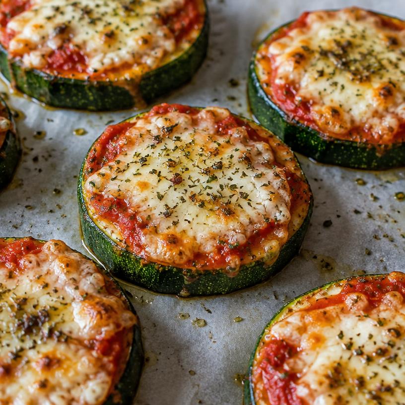 Zucchini pizza bites