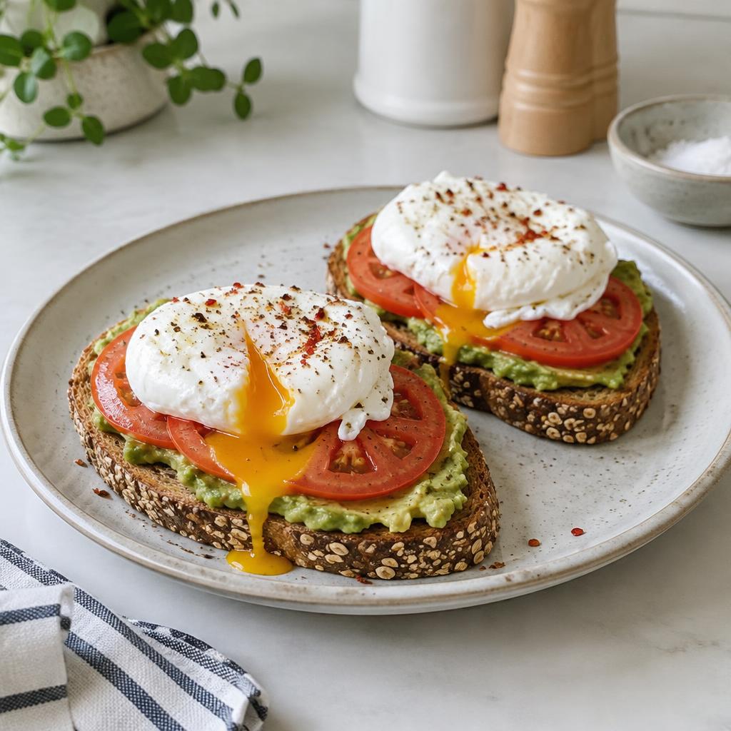 Avocado & poached egg toast
