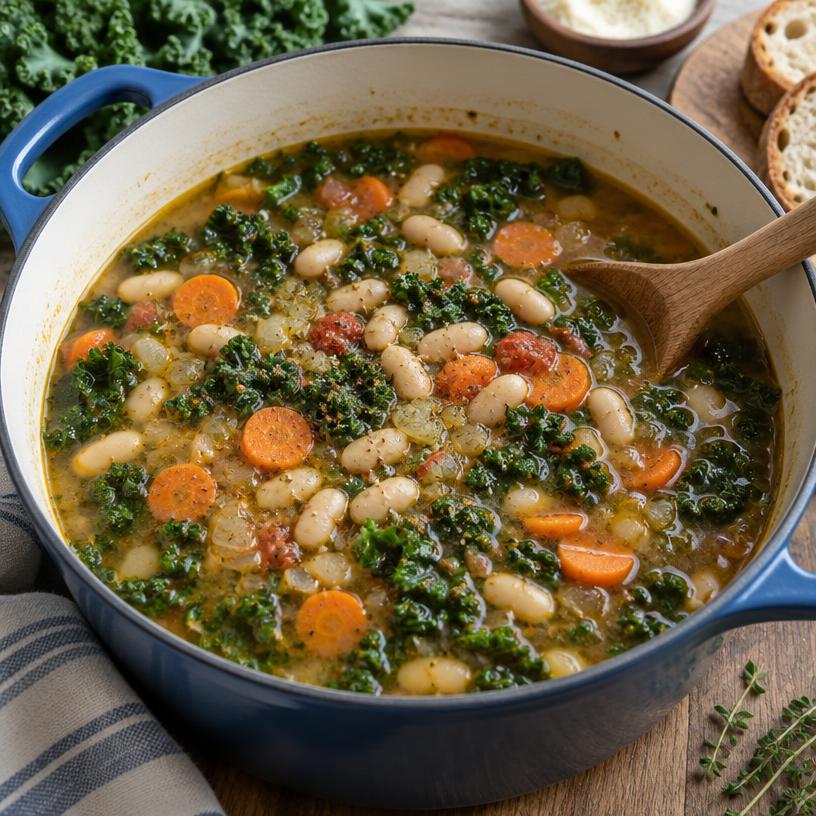 Tuscan white bean & kale soup
