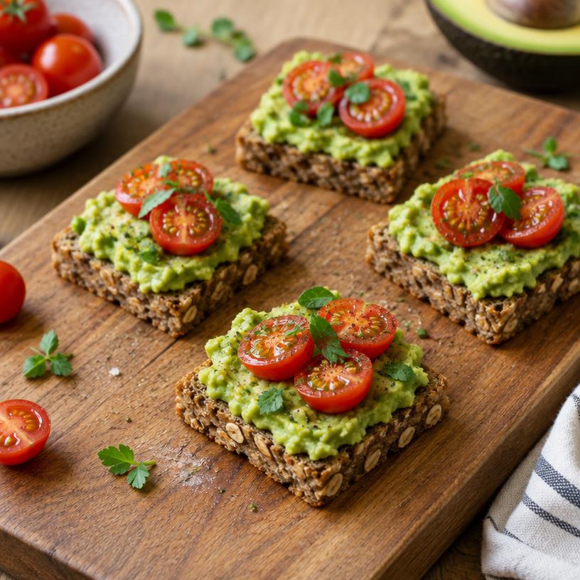 Mini avocado toast bites