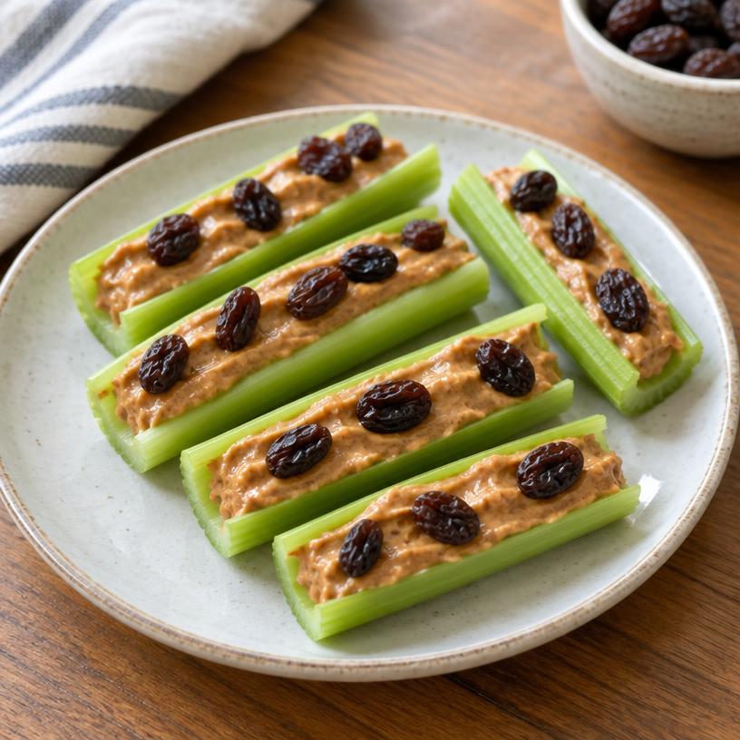 Celery with almond butter