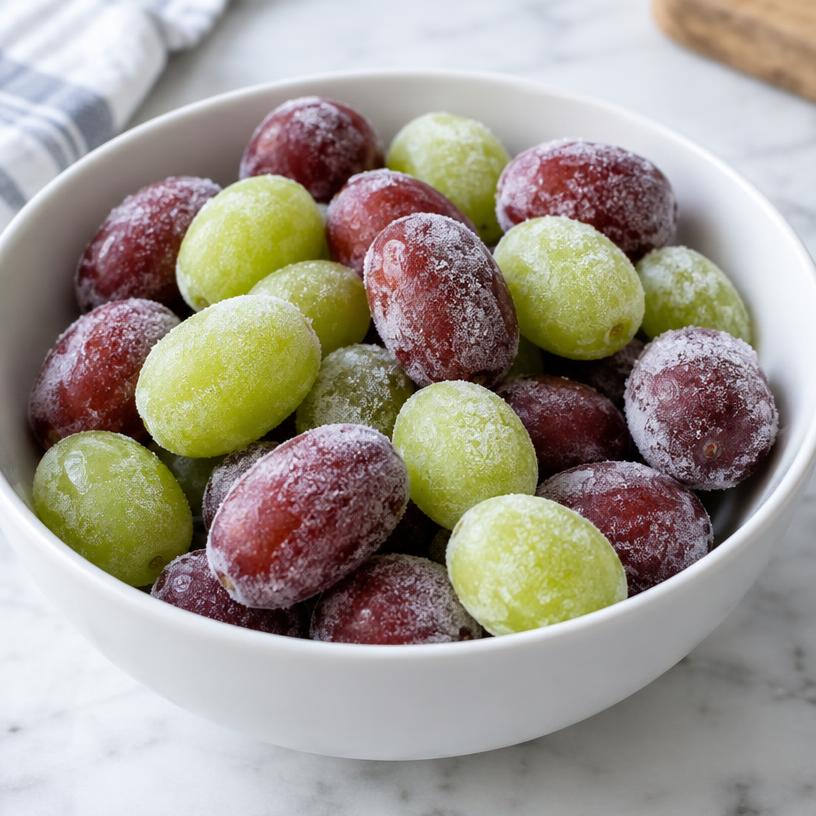 Frozen grapes