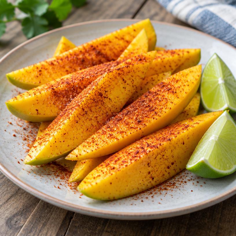 Mango with chili and lime