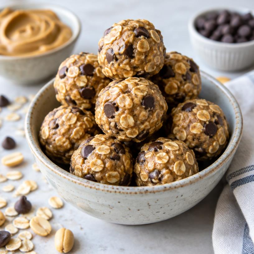 Peanut butter oat energy bites