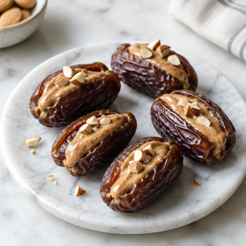 Almond-stuffed dates