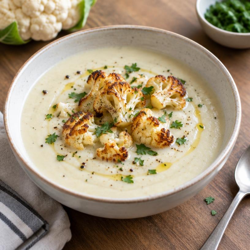 Creamy cauliflower soup