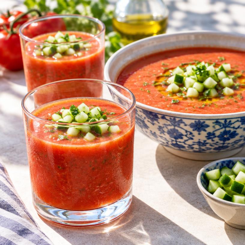 Chilled gazpacho