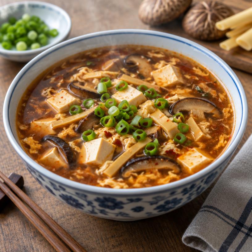 Hot and sour vegetable soup