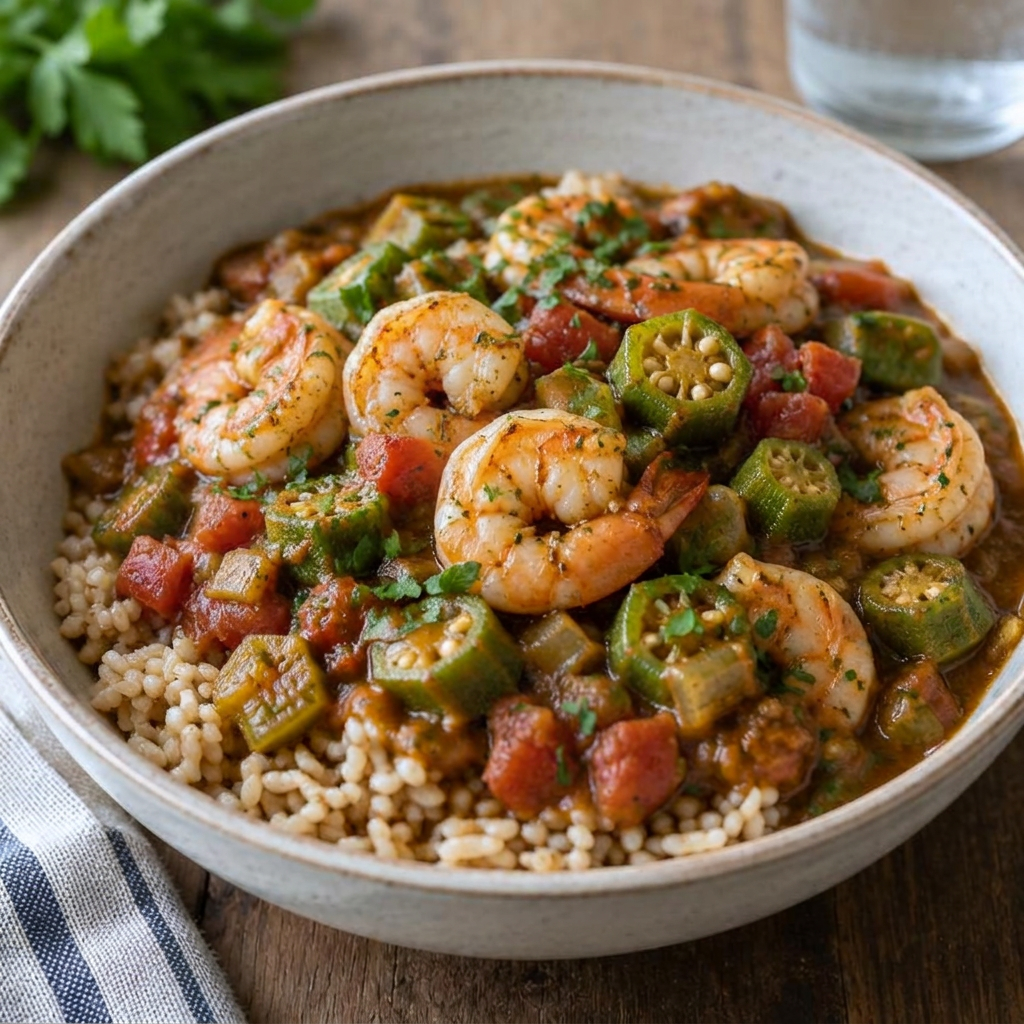 Shrimp and okra gumbo