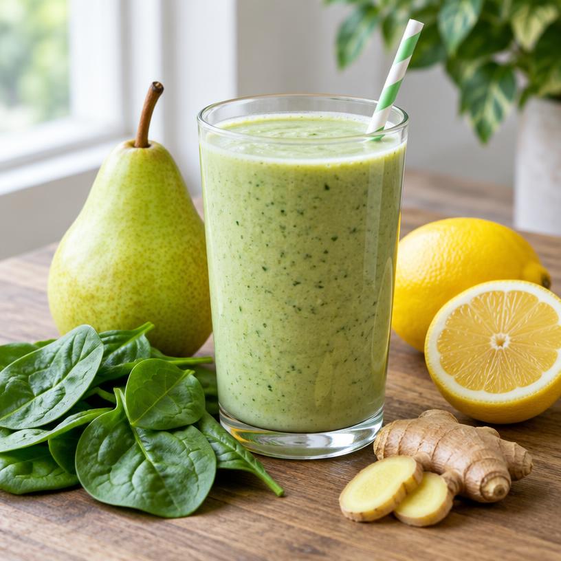 Pear spinach ginger