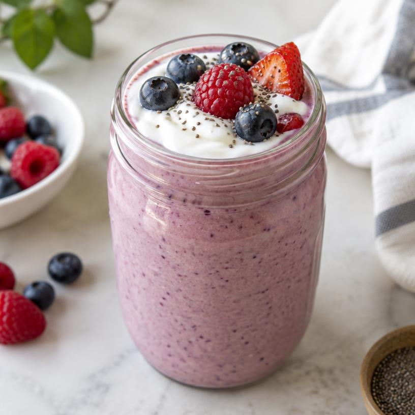 Vanilla berry protein